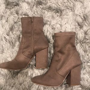 Steve Madden suede ankle booties